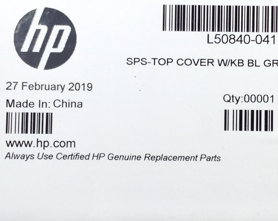 HP Chromebook Enterprise x360 14E G1 L50840-041 Palmrest Keyboard GR Germany NEW