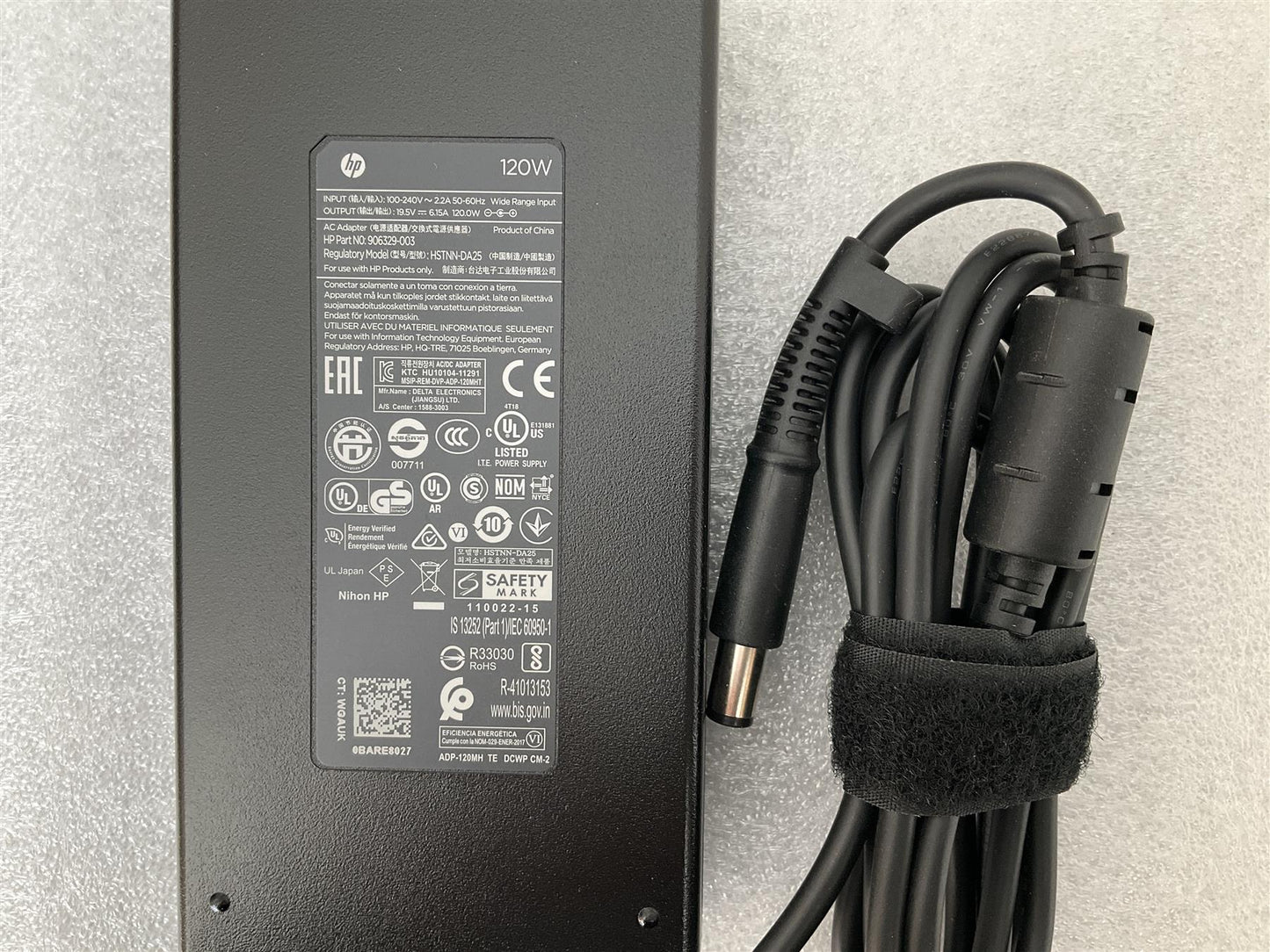 for HP 906329-003 HSTNN-DA25 120W AC Adapter Charger 19.5V 6.15A Genuine NEW