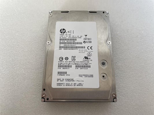 for HP 581316-002 HUS156045VLS600 450GB 15K SAS 3.5 inch Hard Disk Drive NEW