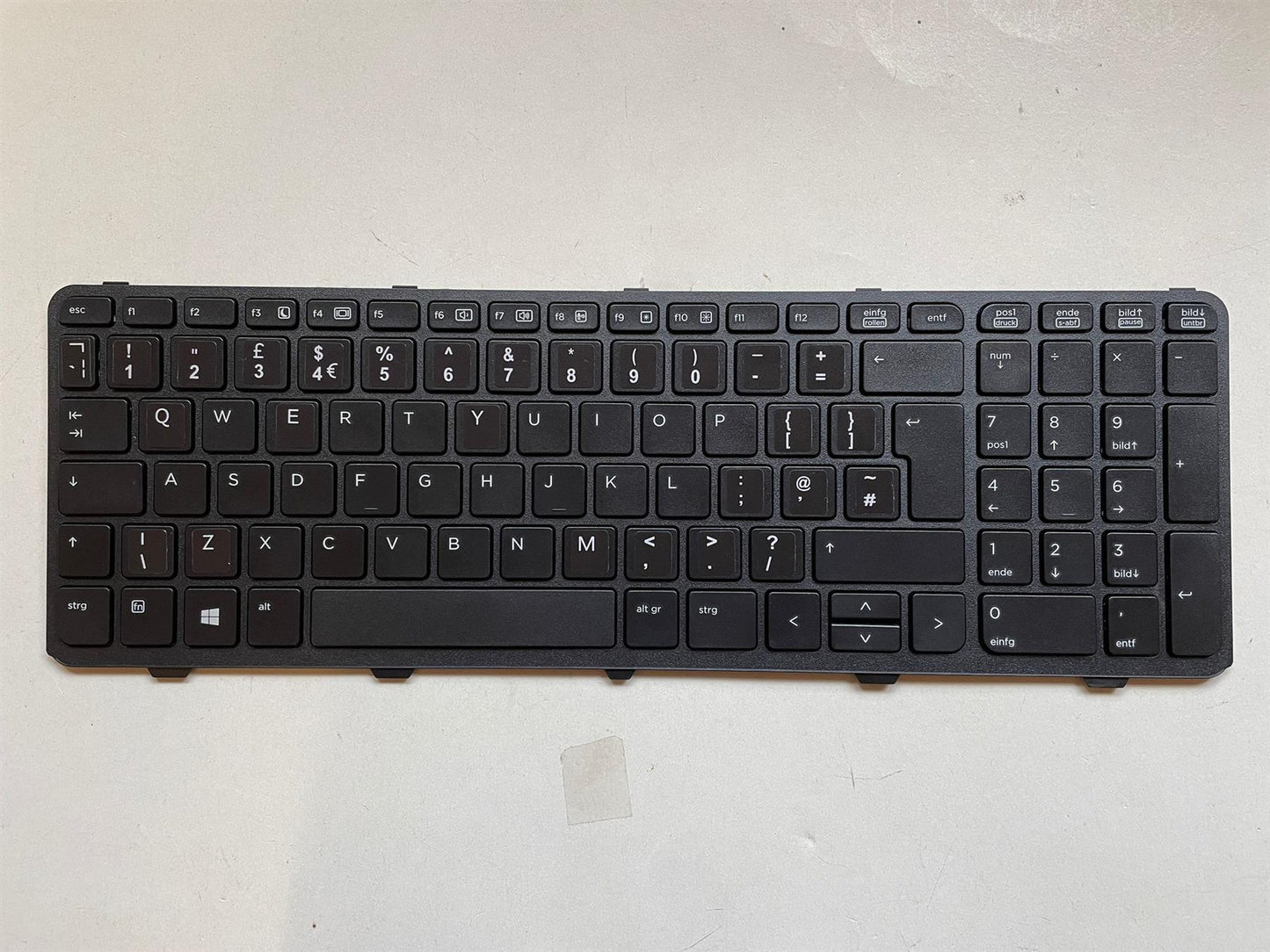 HP ProBook 450 455 470 475 G1 721953-031 English UK Keypad Keyboard With Sticker