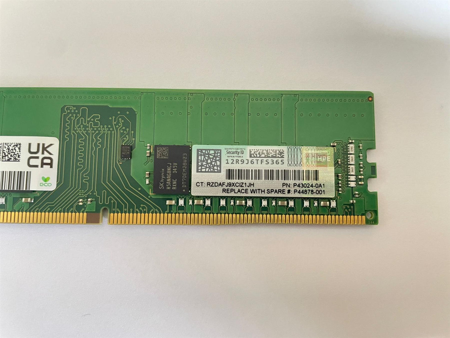 HP P44878-001 SK Hynix 32GB 3200 DDR4 ECC UDIMM Ram Memory HMAA4GU7CJR8N-XN NEW