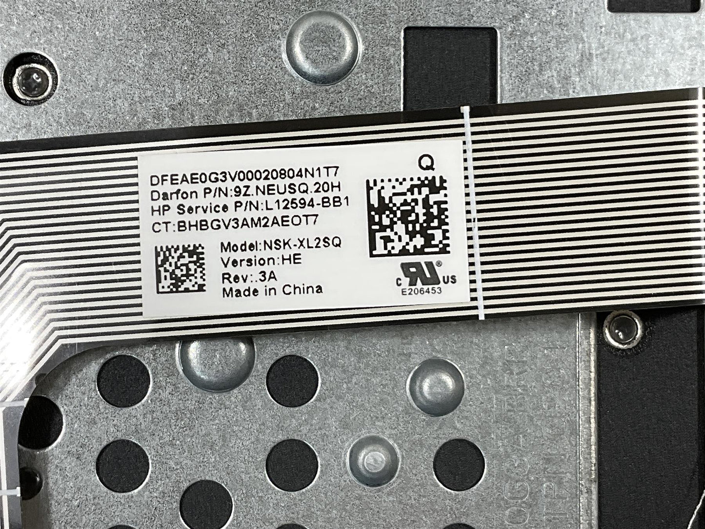 for HP Chromebook 14A G5 L14355-BB1 Israel Hebrew Keyboard Palmrest NEW