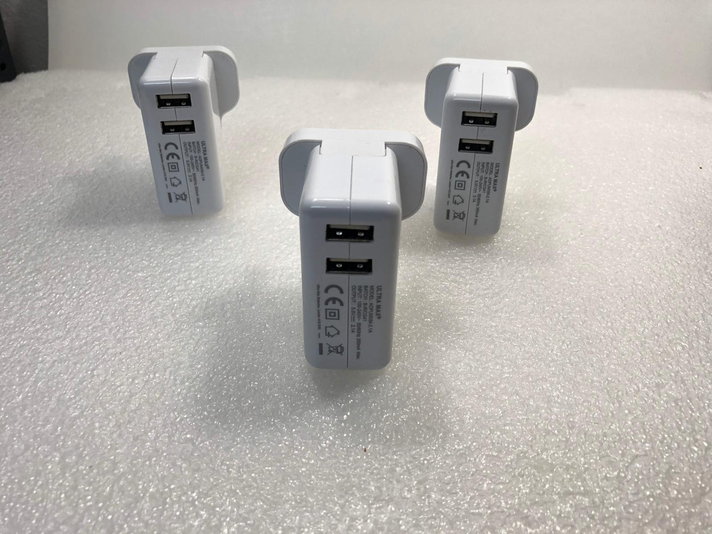 5X UK Wall Charger 5V 2.1A Double Output 2X Output ULTRA Max ADPUMXM-2.1A NEW