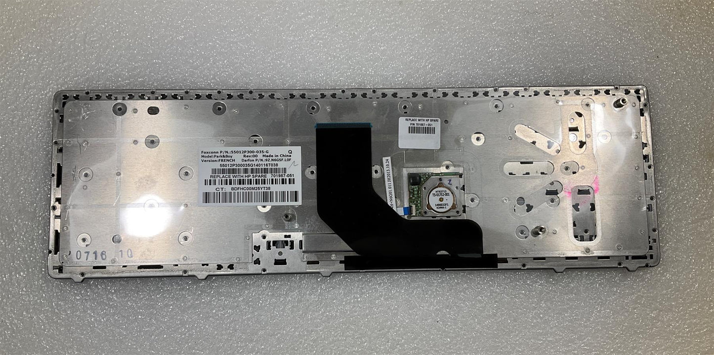 for HP Probook 6560B 6565B 6570B 701987-051 France French AZERTY Keyboard NEW