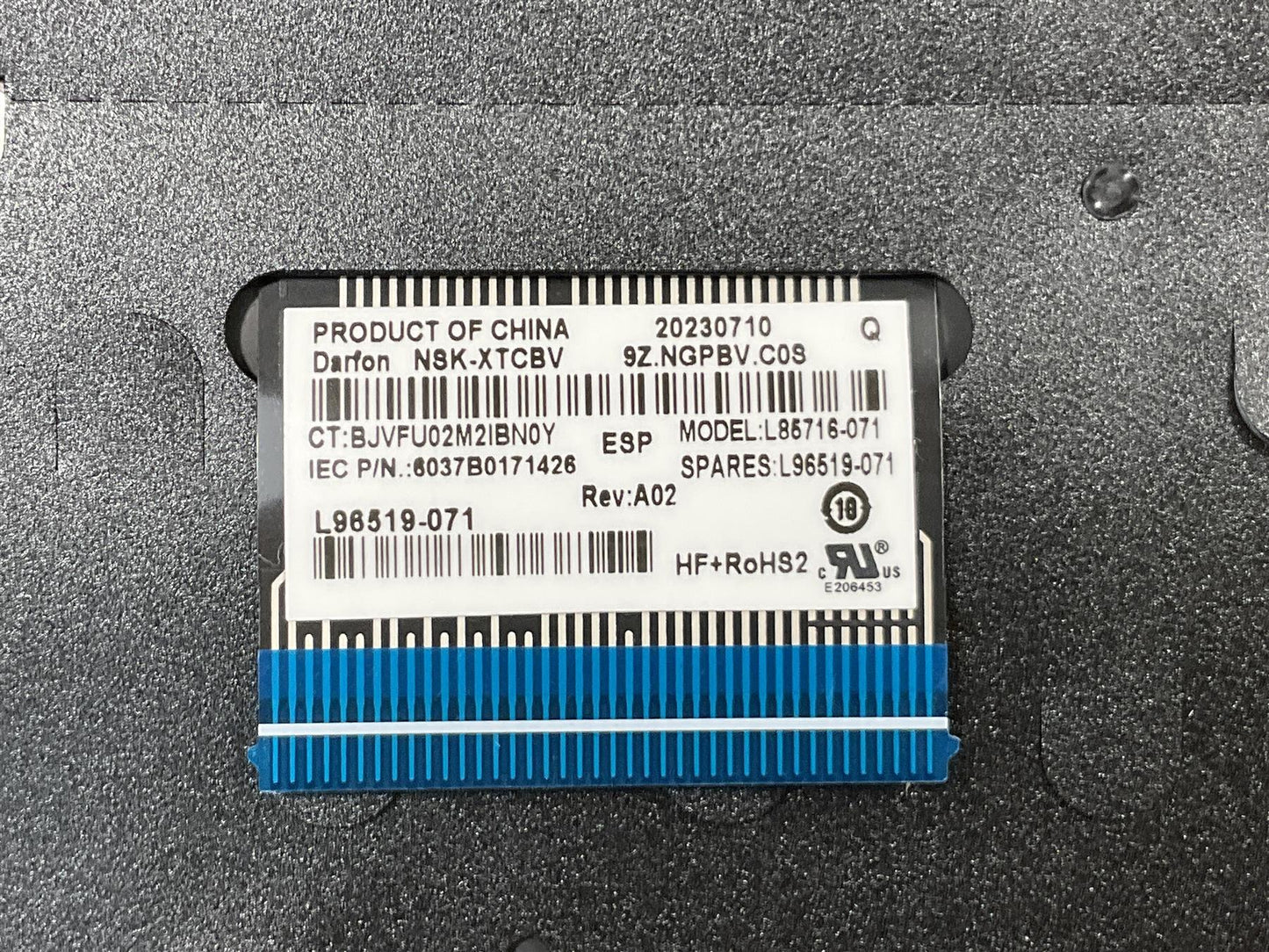 HP Pavilion X360 14-DW M01289-071 L96521-071 Spain Spanish ES Keyboard Palmrest (also Compatible L85716-071 L96519-071 L96521-071 )