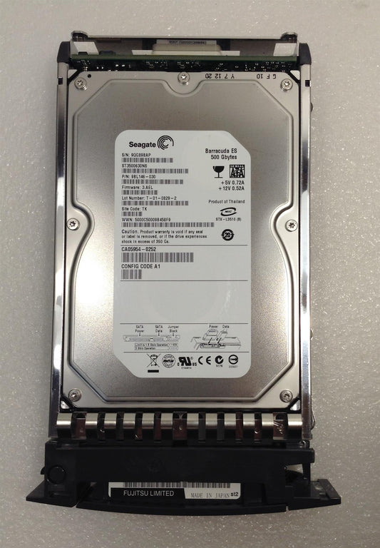 HDD ST3500630NS CA06600 E331 500GB 7200rpm - FUJITSU CA06600-E331 500GB 7.2K SATA FC HOT PLUG HARD DRIVE NEW