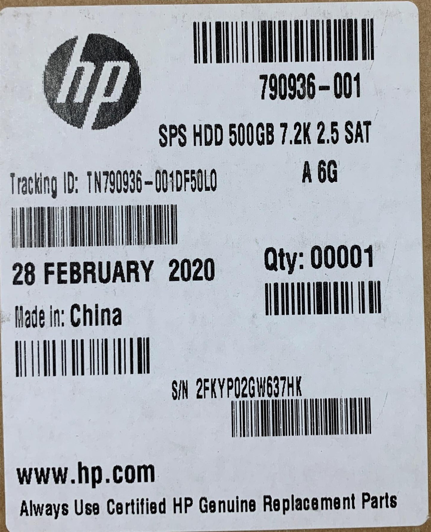 HP 790936-001 HGST Z7k500-500 HDD Hard Disk Drive 500gb 500 GB SATA 7200 RPM NEW