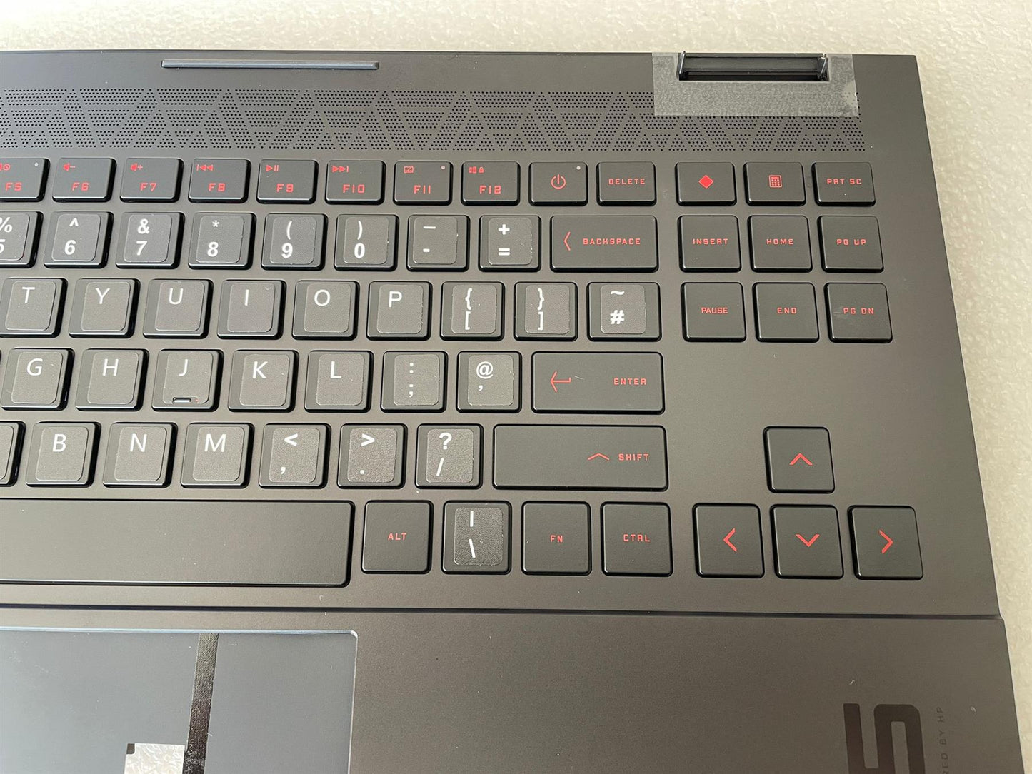 for HP Omen 15-EK M09007-031 M00838-031 UK English Keyboard Palmrest With Sticker