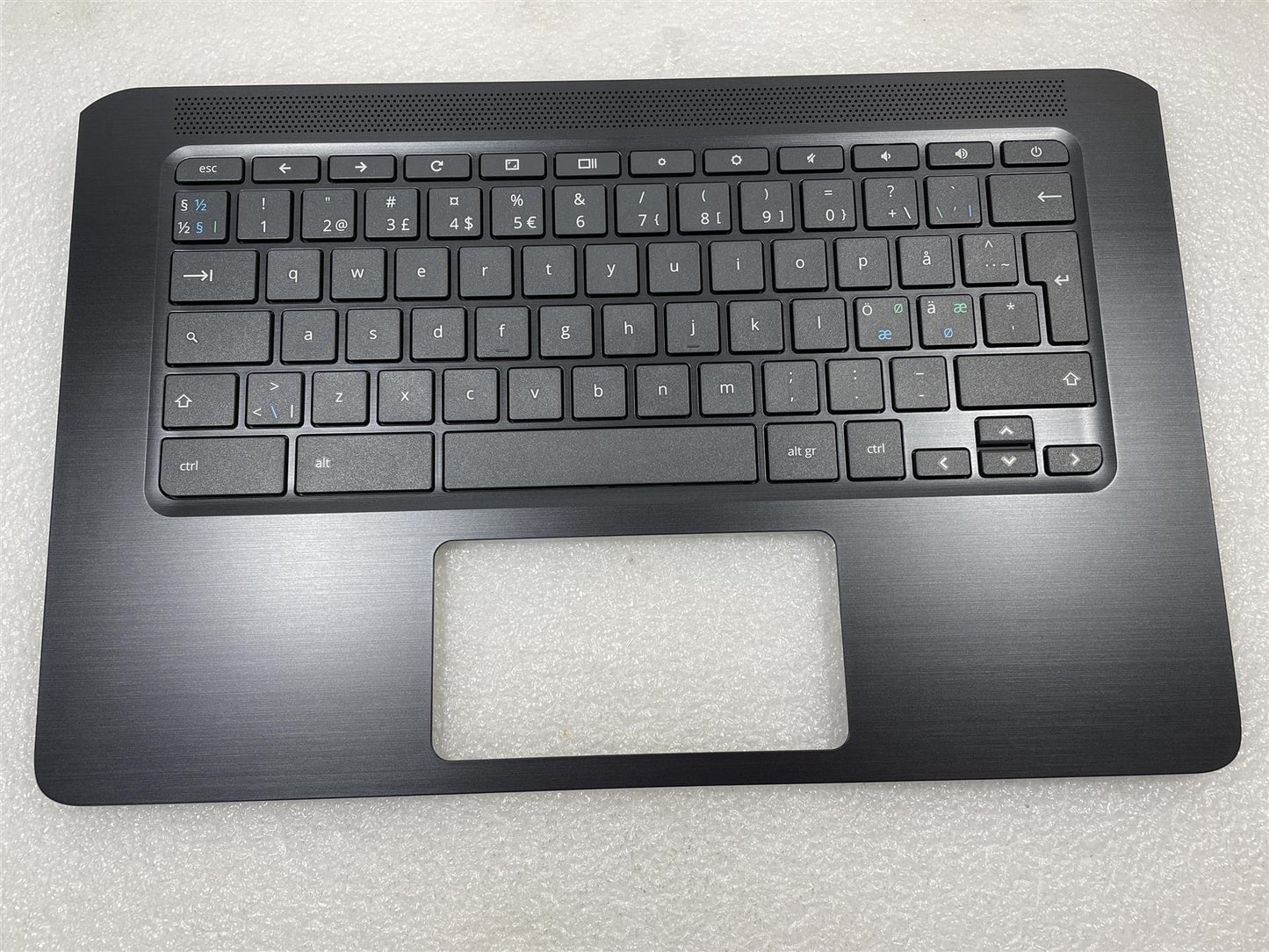 HP Chromebook 14A G5 L14355-DH1 Danish Finnish Norwegian Palmrest Keyboard NEW