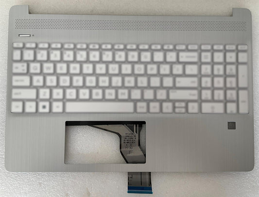HP 15S-FQ 15S-EQ 15-EF 15-DY L68125-031 UK English Keyboard Palmrest wth Sticker