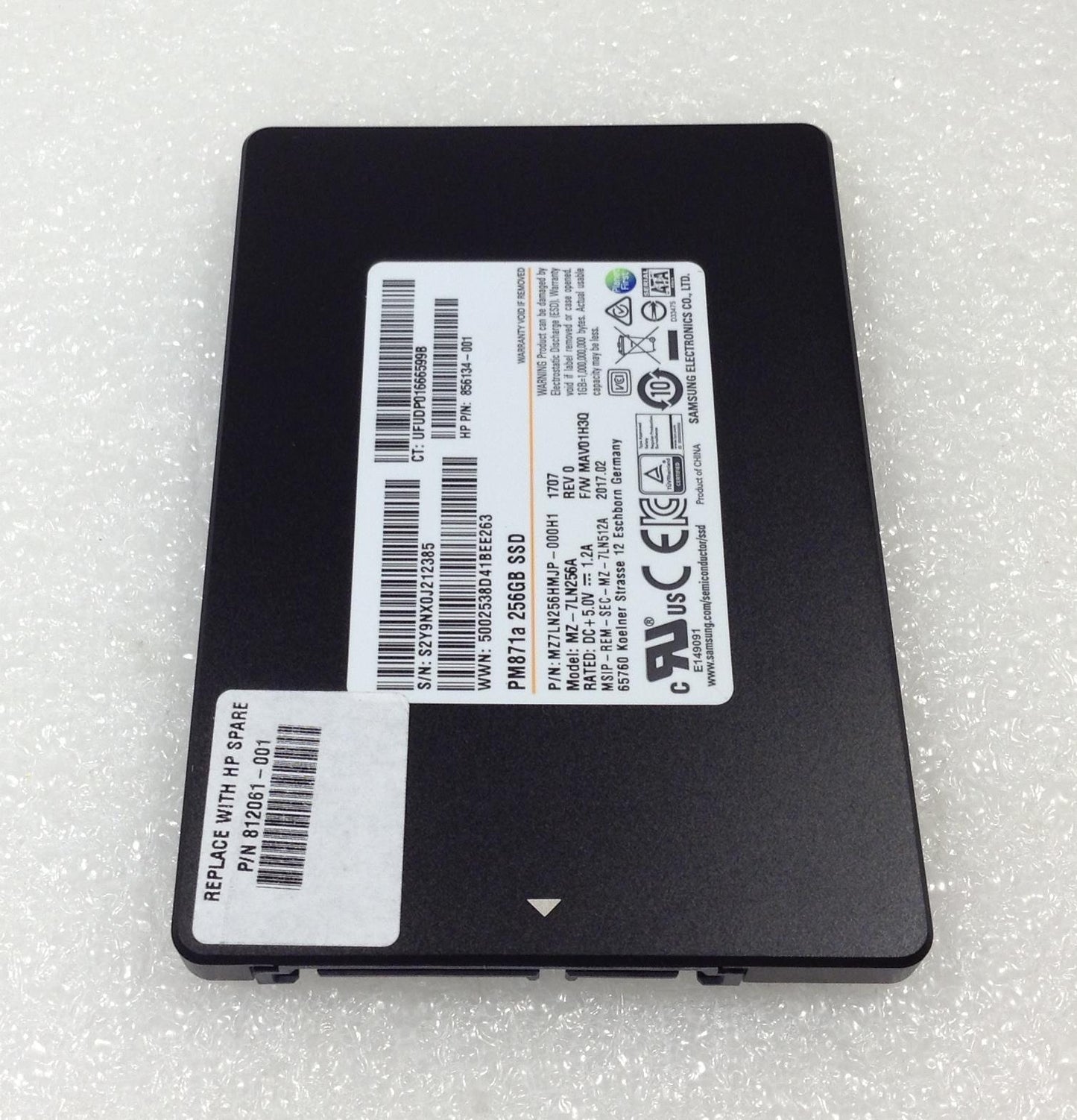 HP 812061-001 Samsung MZ-7LN256A 256GB SSD 2.5-inch SATA Genuine Generic NEW