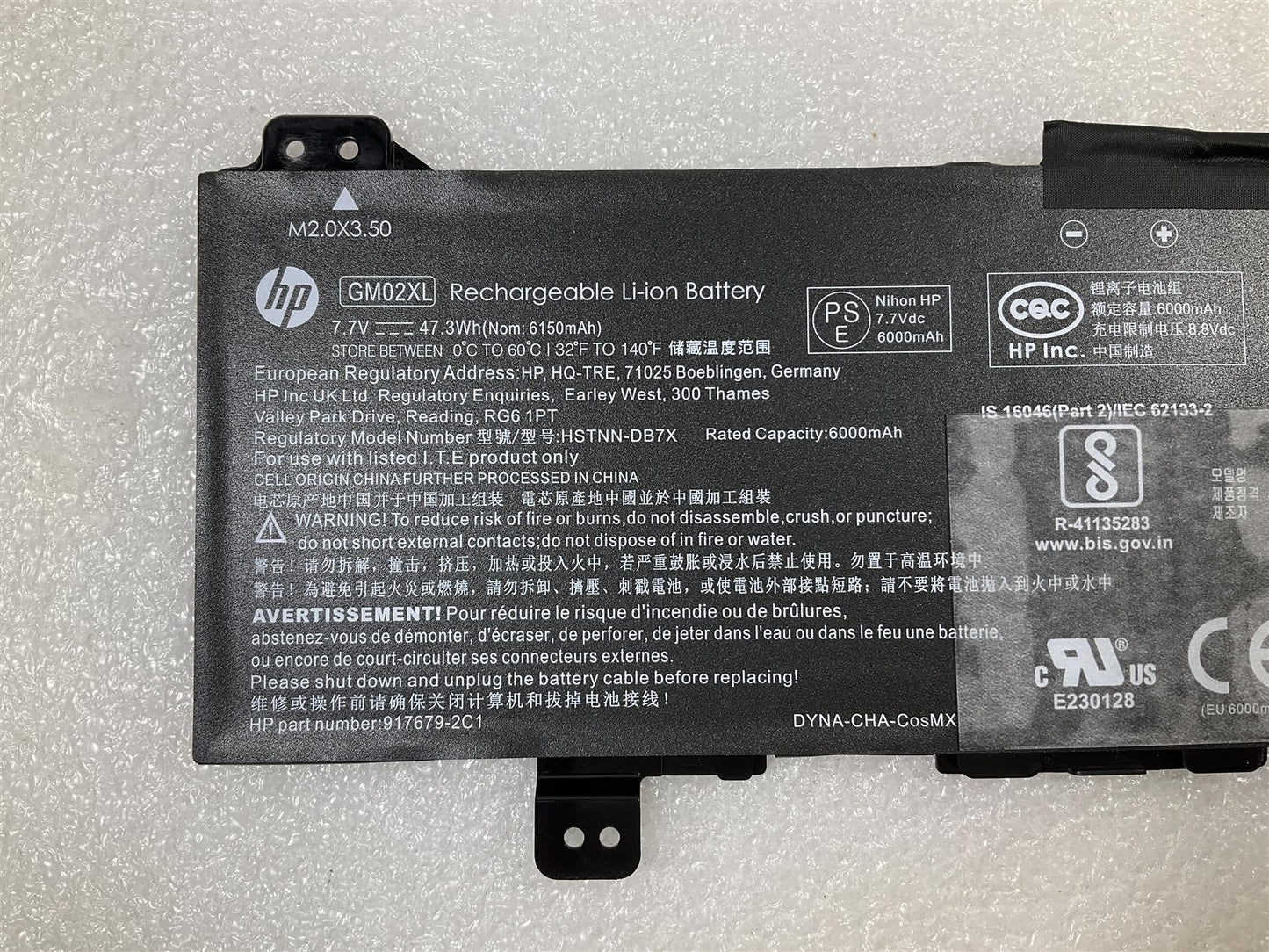 HP Chromebook 14 G5 G6, 11 G6 G7 G8 EE 917679-2C1 Battery GM02XL Genuine NEW