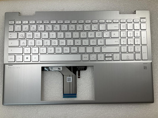 HP PAVILION 15-ER M48856-041 M45129-041 German Germany GR Keyboard Palmrest NEW