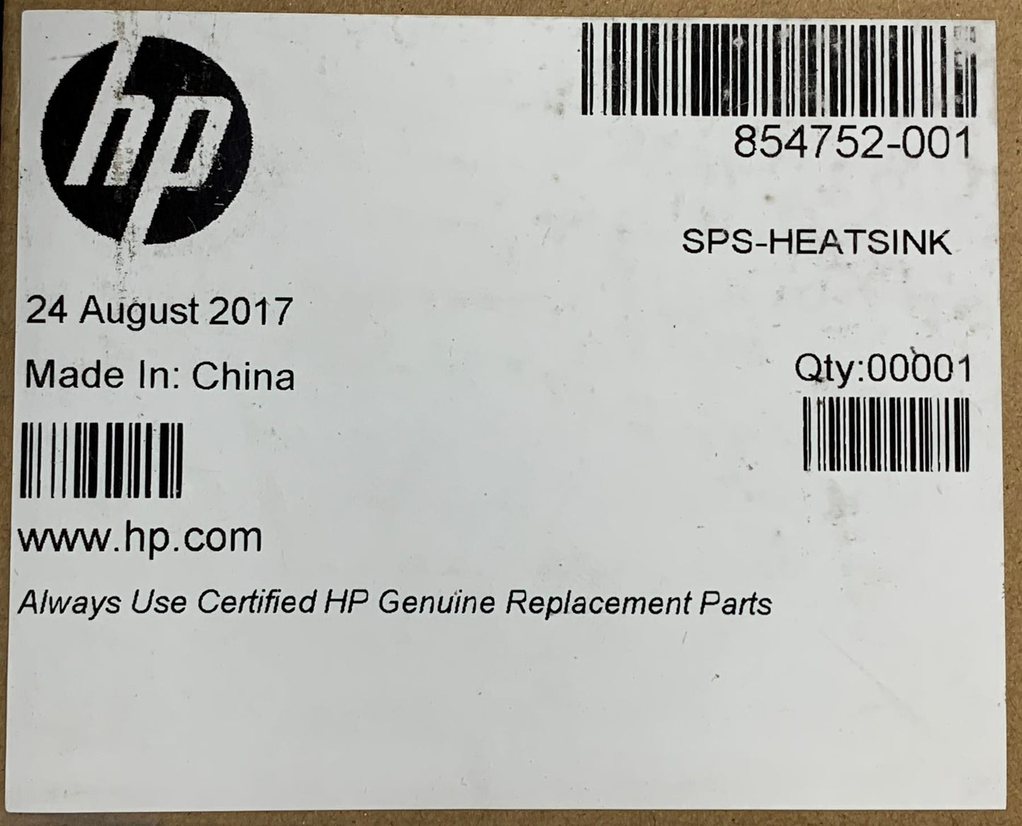 HP Spectre Pro 13 G1 Notebook 854752-001 Heatsink CPU Processor Cooler NEW