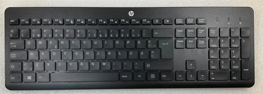 For HP M26243-031 1Y4D0AA USB Wireless Keyboard Black UK English + Stickers