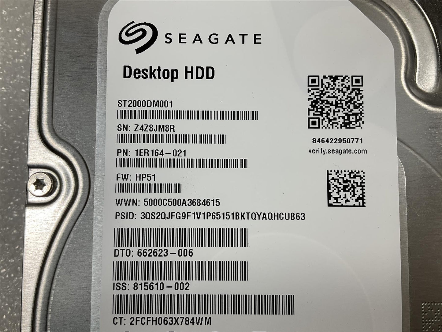 For HP 747993-001 Seagate ST2000DM001 Hard Disk Drive HDD 3.5 inch SATA 2TB NEW