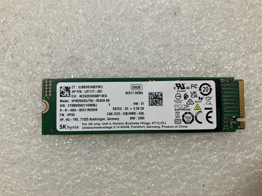 For HP L88233-001 SK Hynix Solid State Drive SSD 256GB M.2 NVMe 2280 BC511 NEW