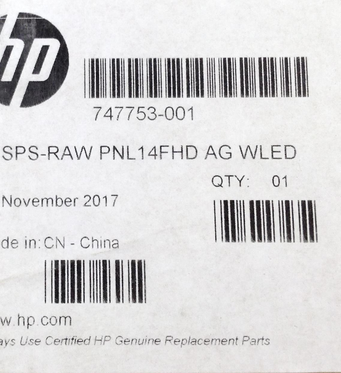 HP Probook 640 645 650 655 G1 747753-001 B140HAN01 30 pins Screen Genuine NEW