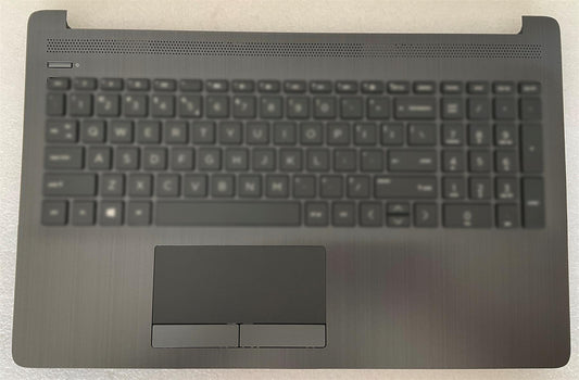 HP 15-DA 15-DB L24637-031 L20386-031 UK English Keyboard Palmrest with Sticker