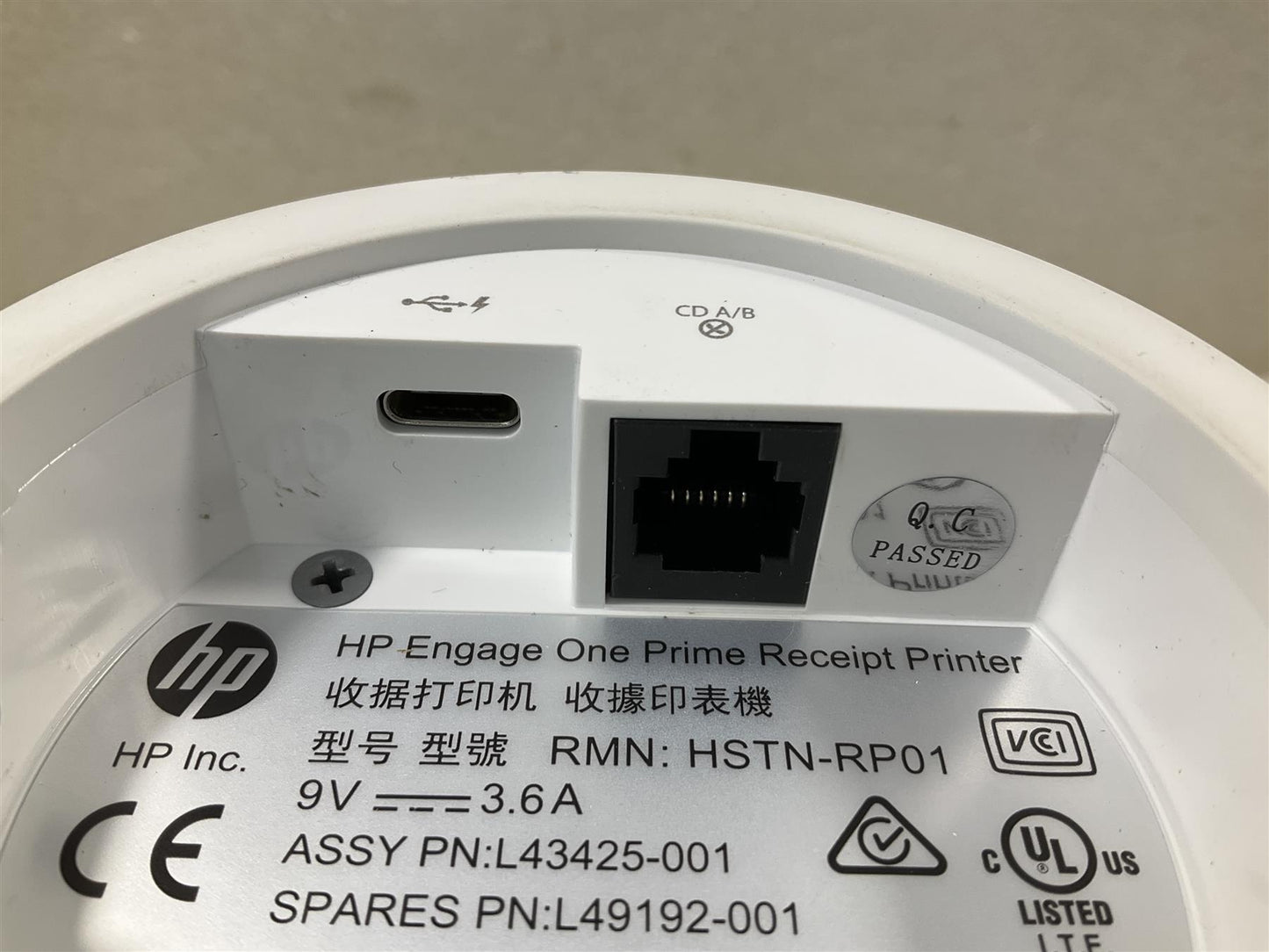 HP Engage One Prime Receipt Printer L49192-001 L43425-001 HSTN-RP01 White NEW
