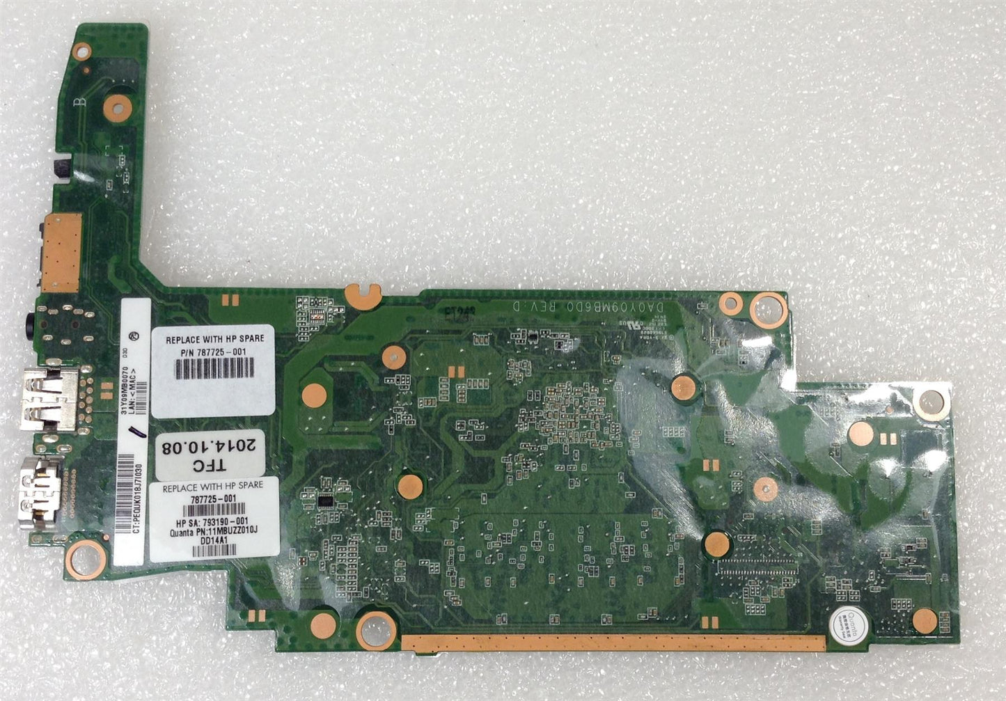 HP Chromebook 14 G3 787725-001 Motherboard nvidia 2.10Ghz 2GB RAM 32GB eMMC NEW