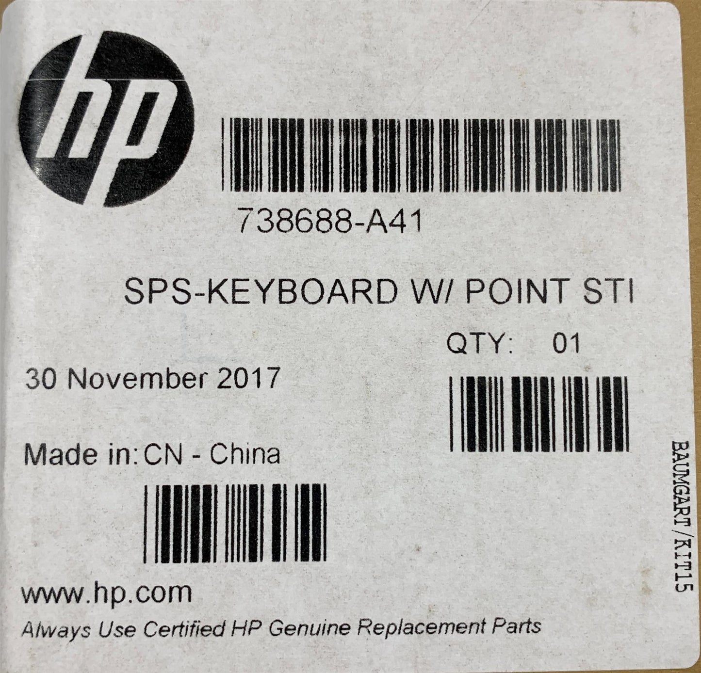 HP ProBook 640 645 G1 738688-A41 Belgian Keyboard Belgium Pointing Stick NEW