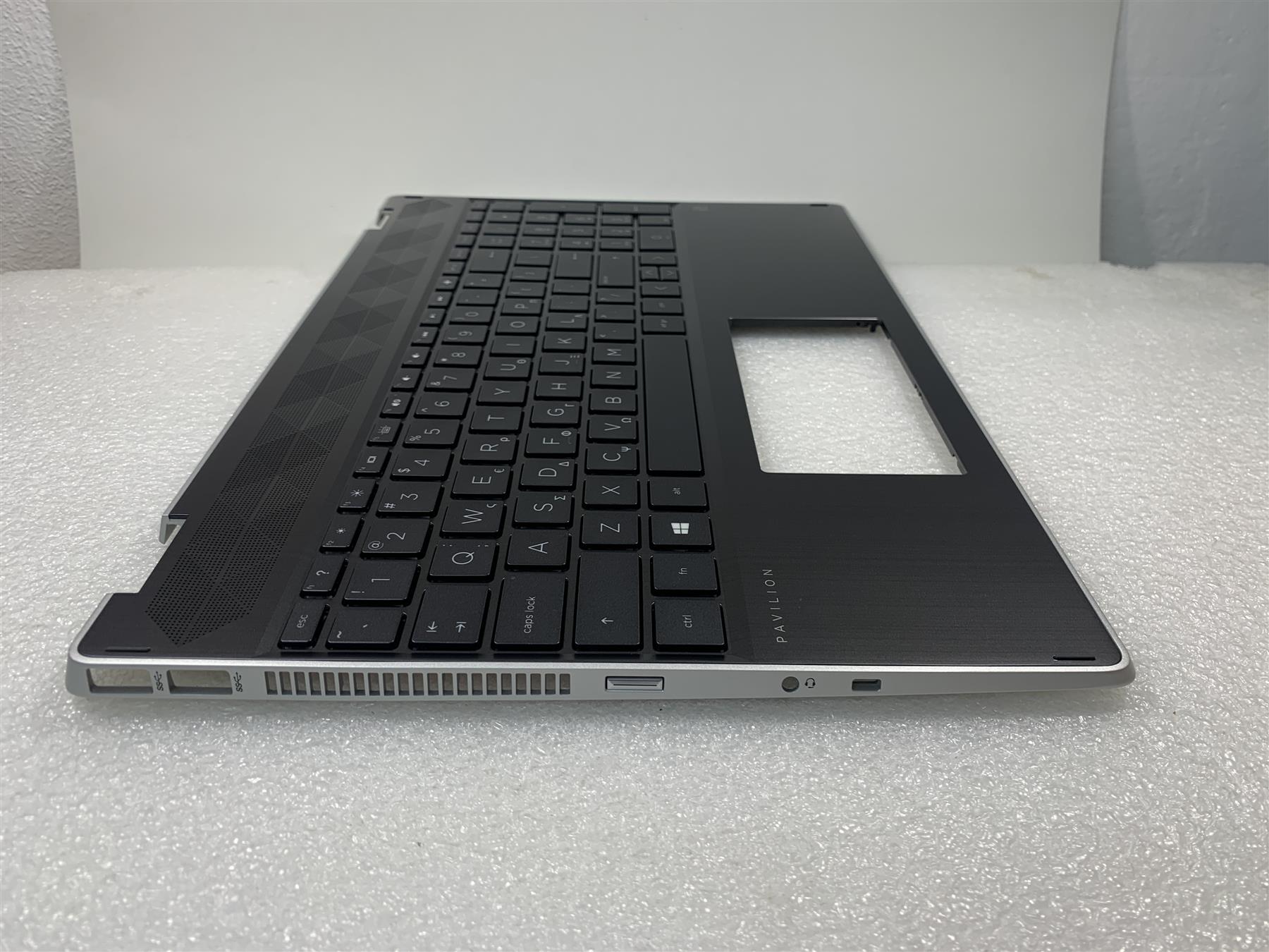 For HP Pavilion x360 15-DQ L51520-151 L53081-151 Keyboard Greece Greek  Palmrest NEW