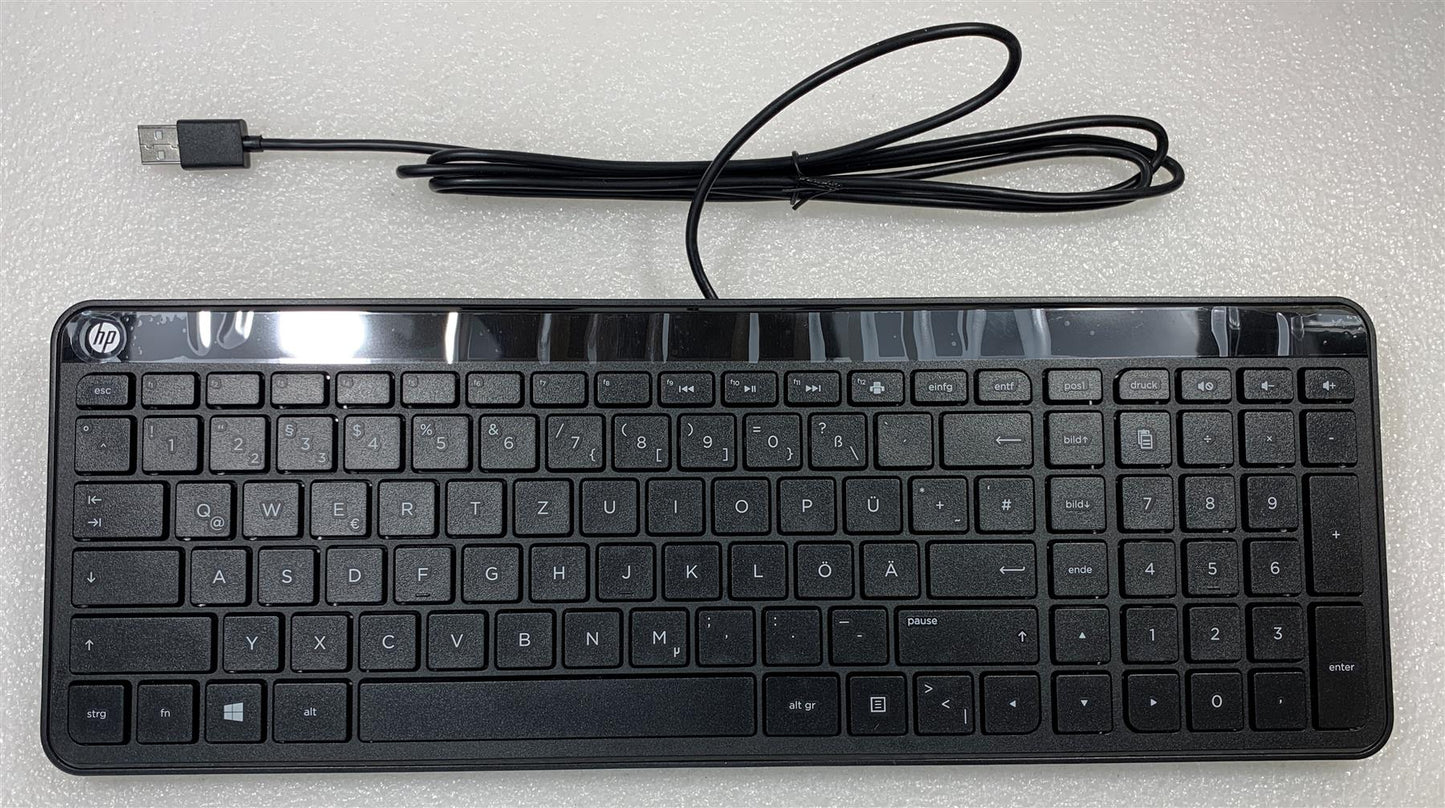 HP 850614-041 801526-042 Germany German Layout USB Wired Keyboard Genuine NEW