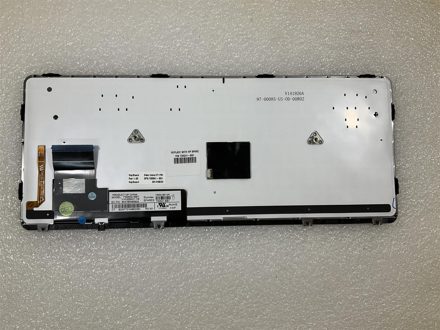 for HP EliteBook 720 820 G1 G2 730541-BB1 Israel Hebrew Backlight Keyboard NEW