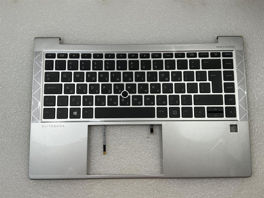 For HP EliteBook 840 Aero G8 M51617-BB1 Hebrew Palmrest Keyboard Top Cover NEW