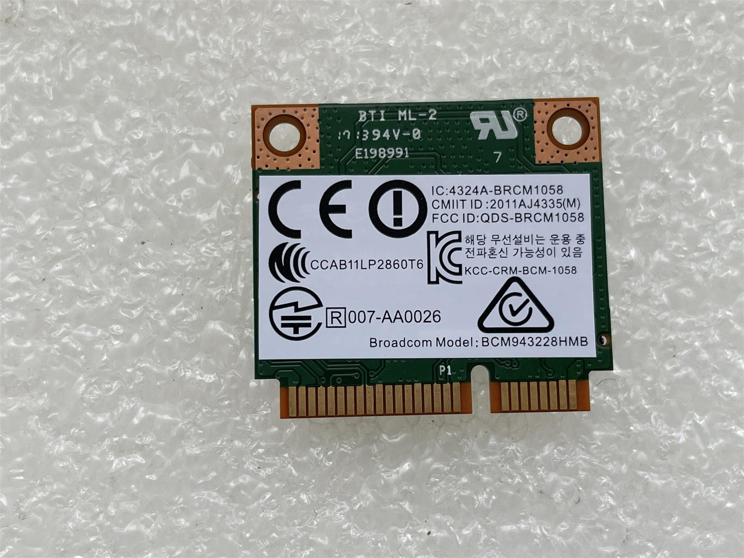 For HP 730668-001 Broadcom BCM943228HMB Wifi Wi-Fi WLAN Wireless Card GENUINE