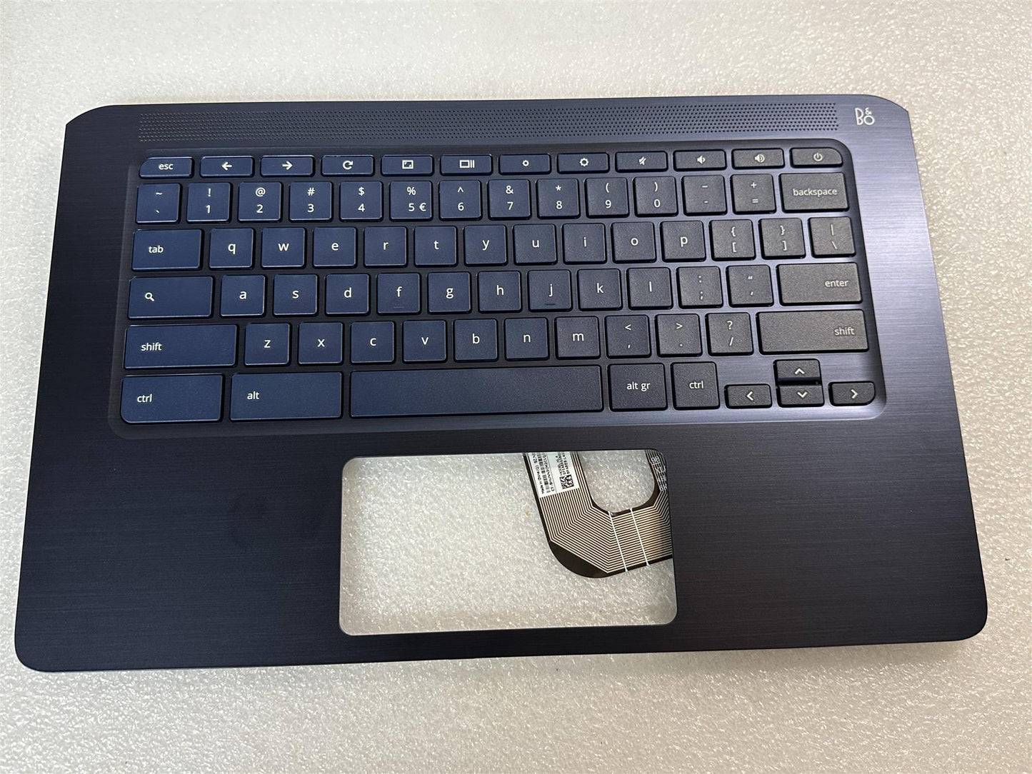 For HP Chromebook 14-DB L47753-B31 US int. English International also named dutch Palmrest Keyboard Top Cover