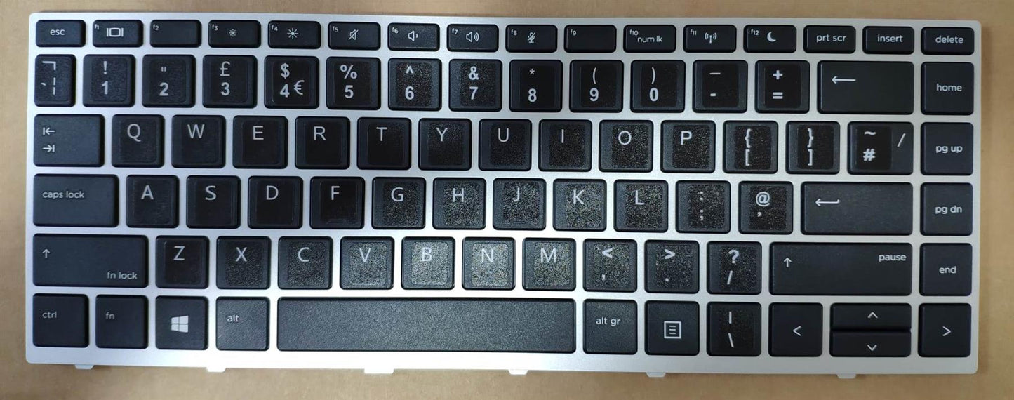HP ProBook 640 645 G4 G5 L09547-031 English UK Keyboard England With Sticker HP ProBook 640 G4 G5 L09547-031 English Keyboard (Compatible with these L09546-031 backlit L09547-031 no backlit - L09546-031 )NEW