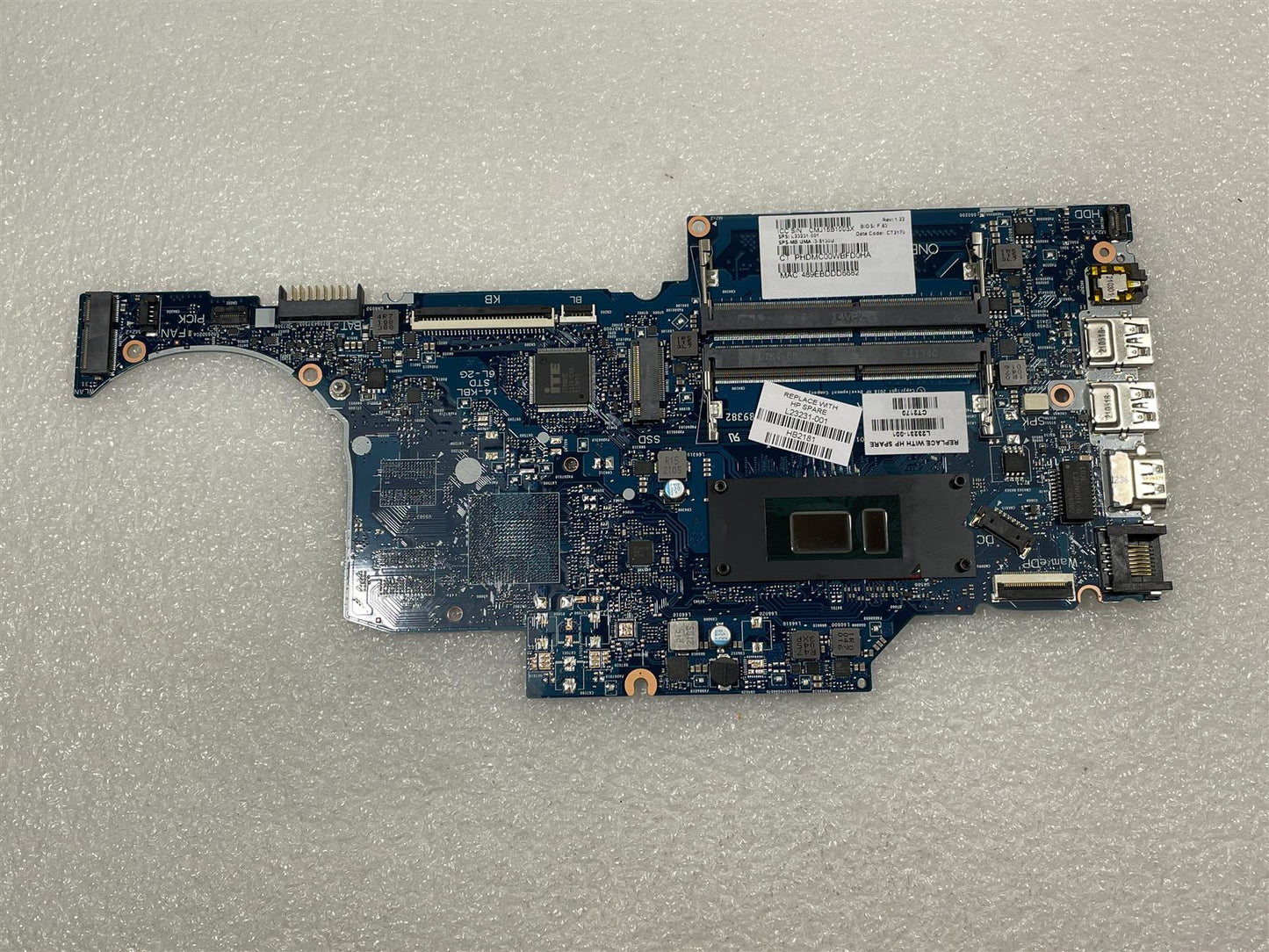 For HP 240 G7 14-CK 14-DG L23231-001 601 Motherboard UMA Intel Core i3-8130U NEW