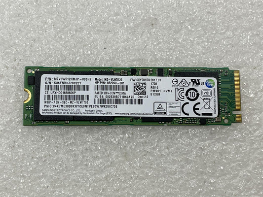 HP 917760-001 Samsung Solid State Drive SSD 512GB PM961 M.2 NVMe MZVLW512HMJP