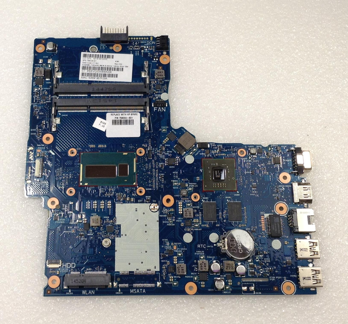 HP 350 355 G2 Notebook PC 758034-601 sending 796389  501 001 i5-4200U Motherboard Genuine NEW