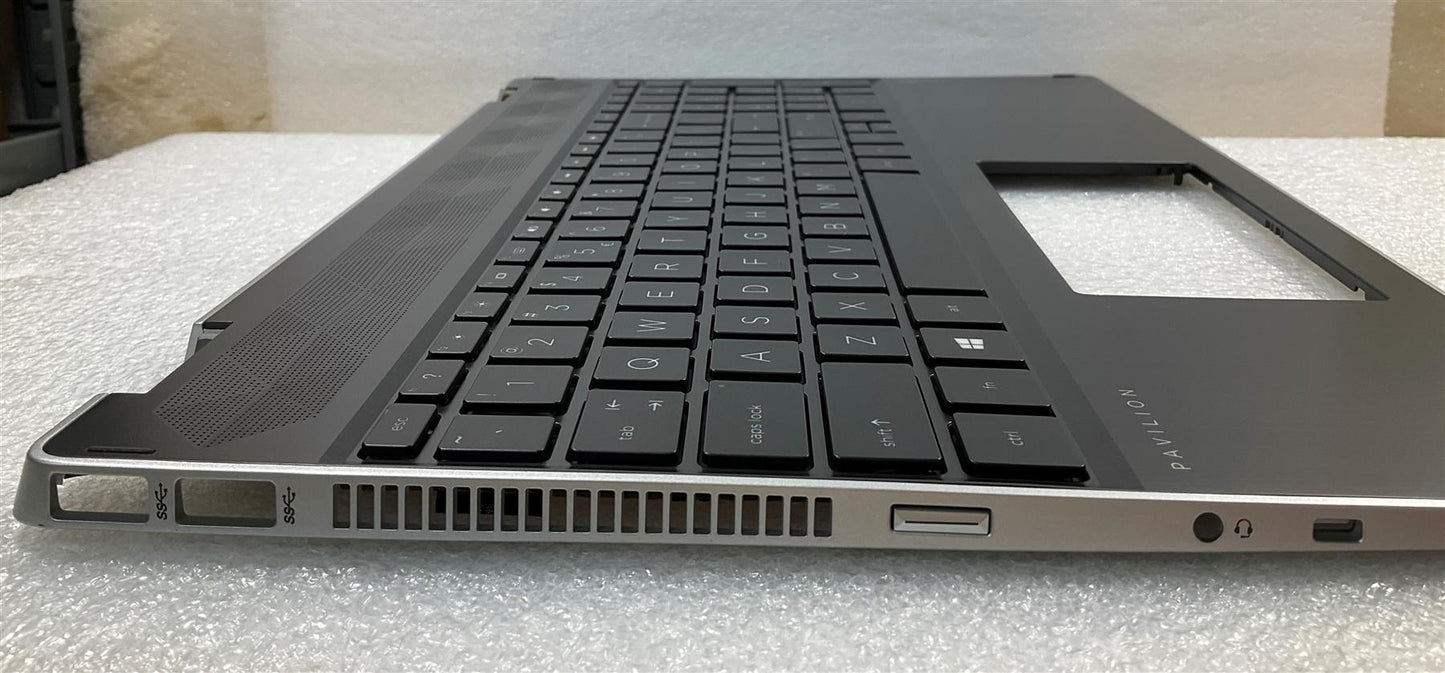 HP Pavilion x360 15-DQ L53081-B31 L51520-B31 US International Keyboard Palmrest