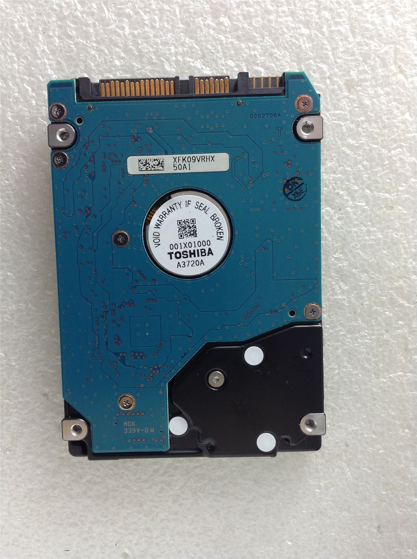 Hard Disk Drive HDD spares parts FAULTY TOSHIBA 320GB MK3265GSXN HDD2J13 UL01