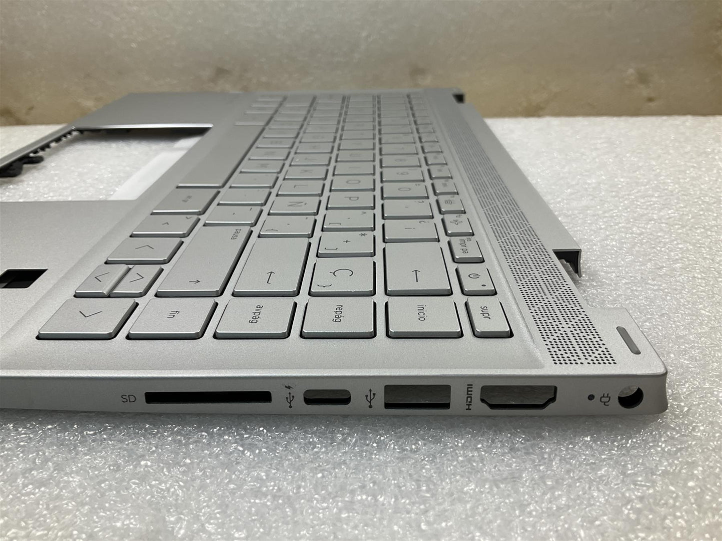 HP Pavilion X360 14-DW M01289-071 L96521-071 Spain Spanish ES Keyboard Palmrest (also Compatible L85716-071 L96519-071 L96521-071 )