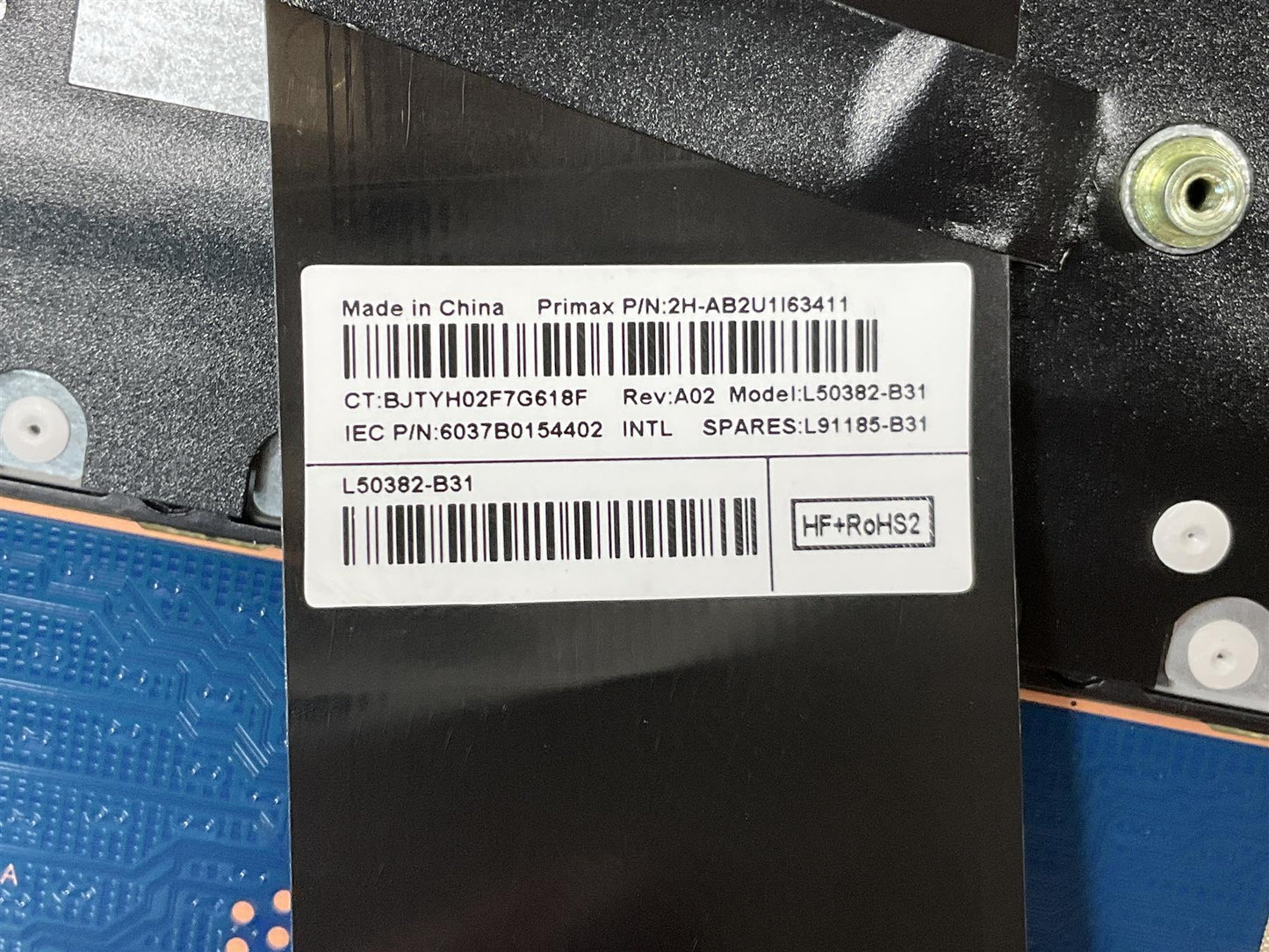HP 14-CF 14-DK L98477-B31 L91185-B31 US int. English International also named dutch Keyboard Palmrest NEW