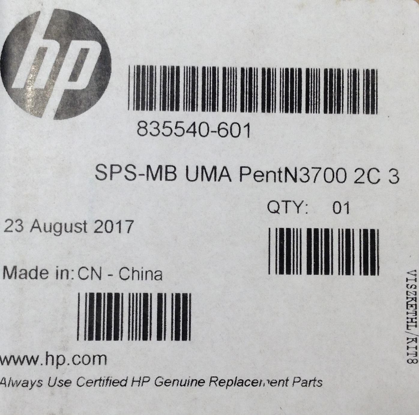 HP Pavilion x360 310 G2 835540-601 Pentium N3700 UMA Motherboard Genuine NEW