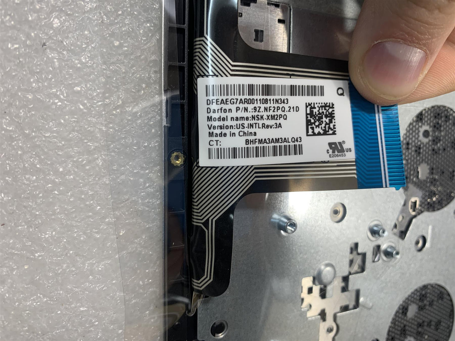 HP Pavilion 14-CE L26427-B31 L19194-B31 int. English International also named dutch US Keyboad Layout Palmrest