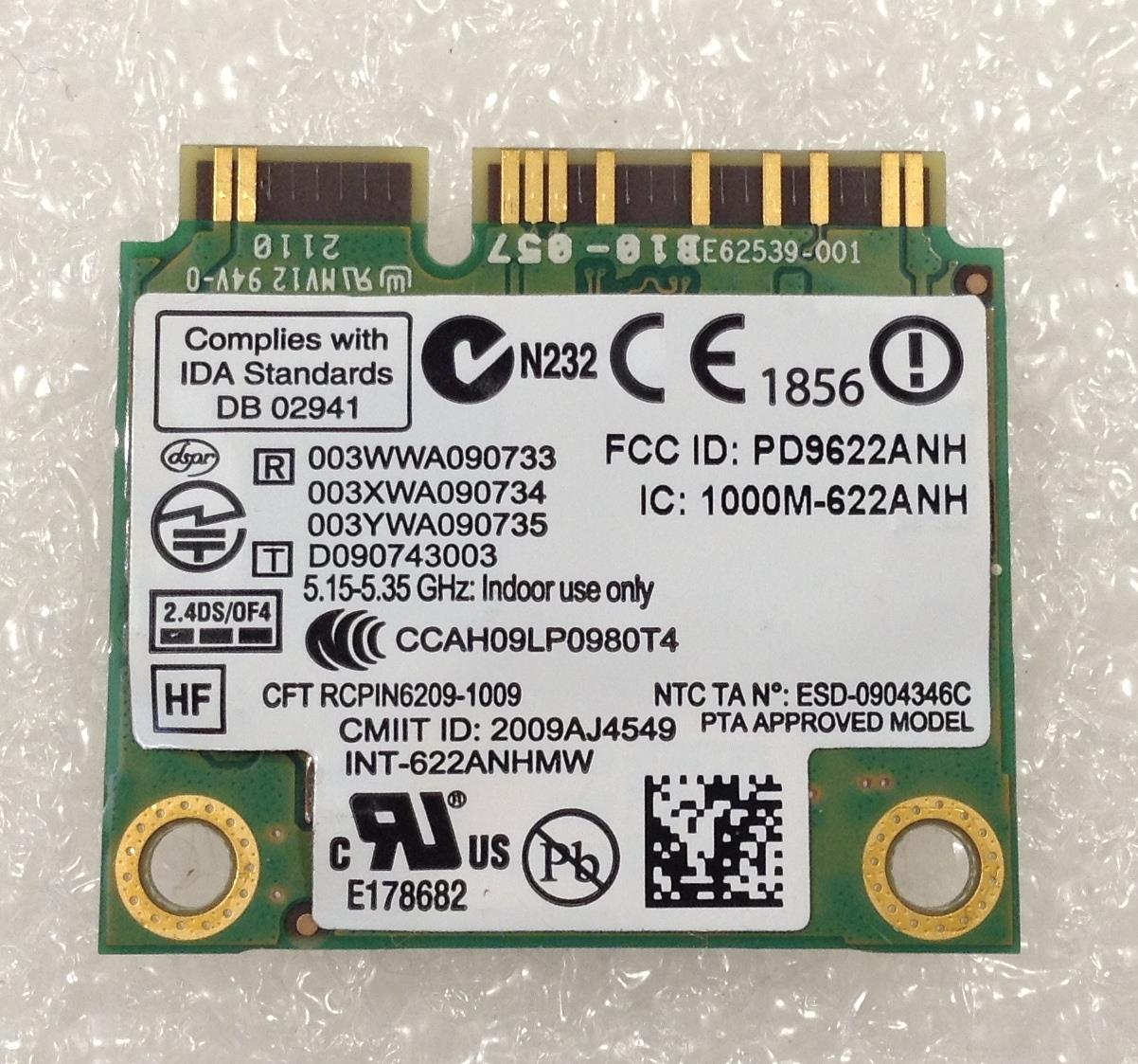 For HP also for Dell Latitude E6410 PP27LA Wifi Wi-Fi WLAN Wireless Card Mini PCI-E 622ANHMW NEW