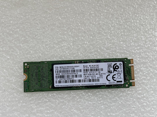 HP 941337-001 Samsung MZNLN128HAHQ PM871b 128GB m.2 NVMe SSD Solid State Drive