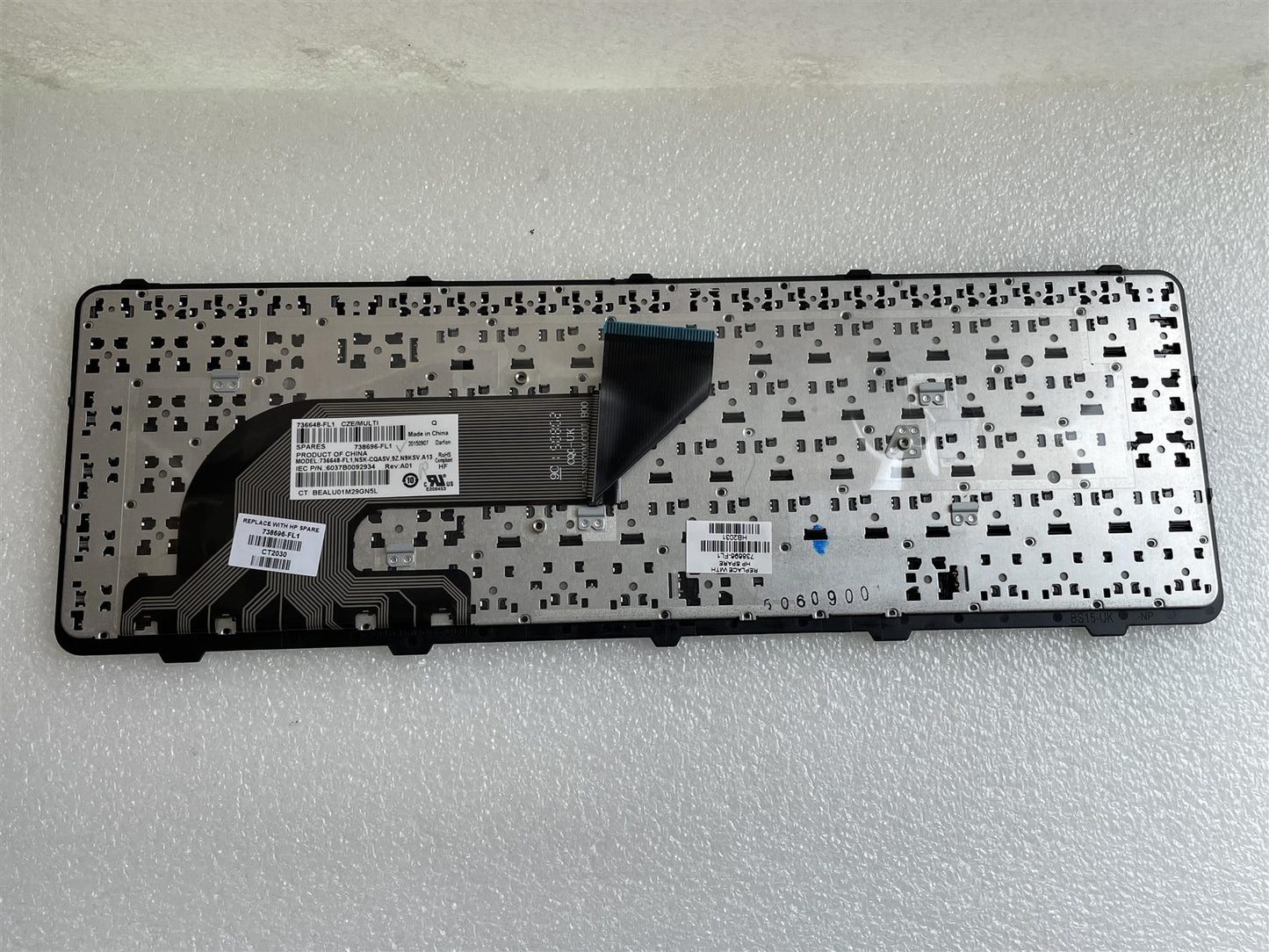 For HP PROBOOK 650 655 G1 738696-FL1  Keyboard Czech Slovakia Genuine NEW