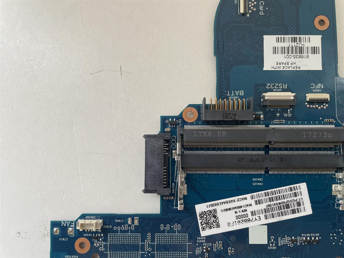 For HP ProBook 640 G3 916835-001 Motherboard UMA Intel i7 i7-7600U System Mother Main Logic Board
