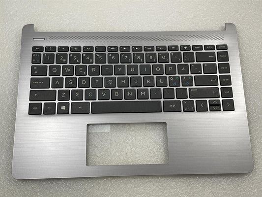 For HP 340S G7 L88243-DH1 Danish Finnish Norwegian Palmrest Keyboard Top Cover