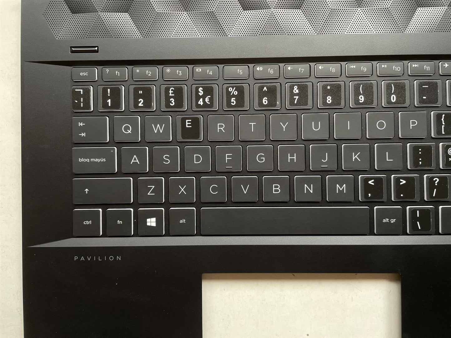 HP Pavilion 17-CD 17T-CD L61160-031 UK English Keyboard Palmrest With Stickers