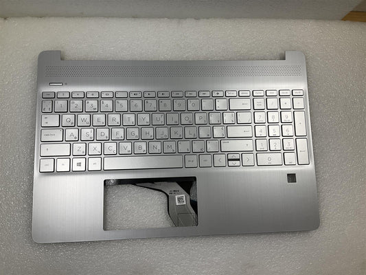 For HP 15S-EQ 15-DY 15-EF L68124-BD1 L63578-BD1 Ukrainian Palmrest Keyboard NEW