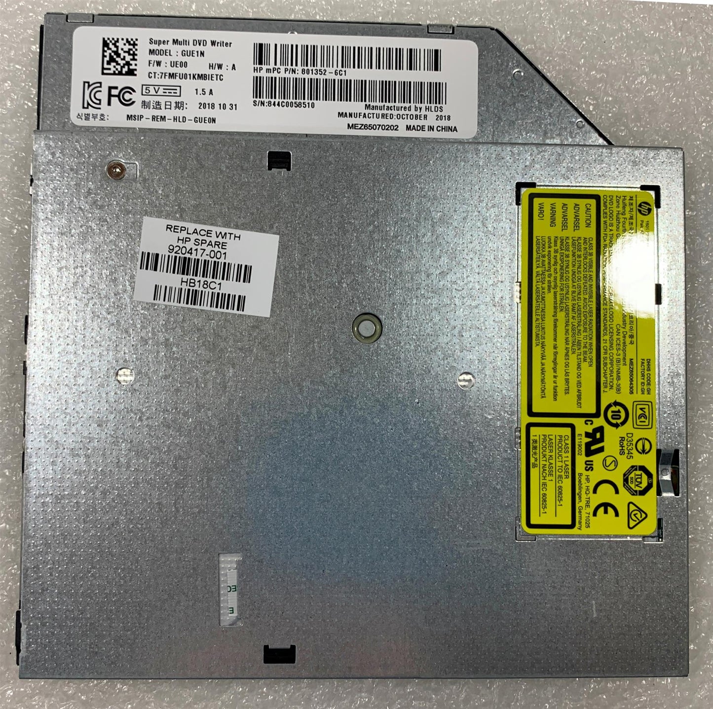 HP 240 245 G6 920417-001 801352-6C1 GUE1N DVD Drive SATA Writer RW SU-208 NEW